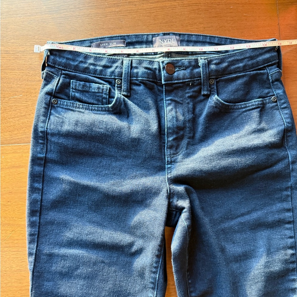 NYDJ Women's Blue Sheri Slim Leg Jeans dark wash - Picture 3 of 14